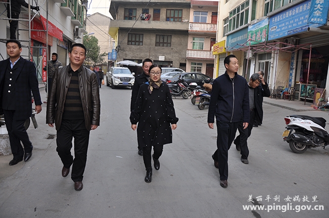 副县长黄芳值周督察市容环境整治工作-平利县人民政府